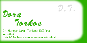 dora torkos business card
